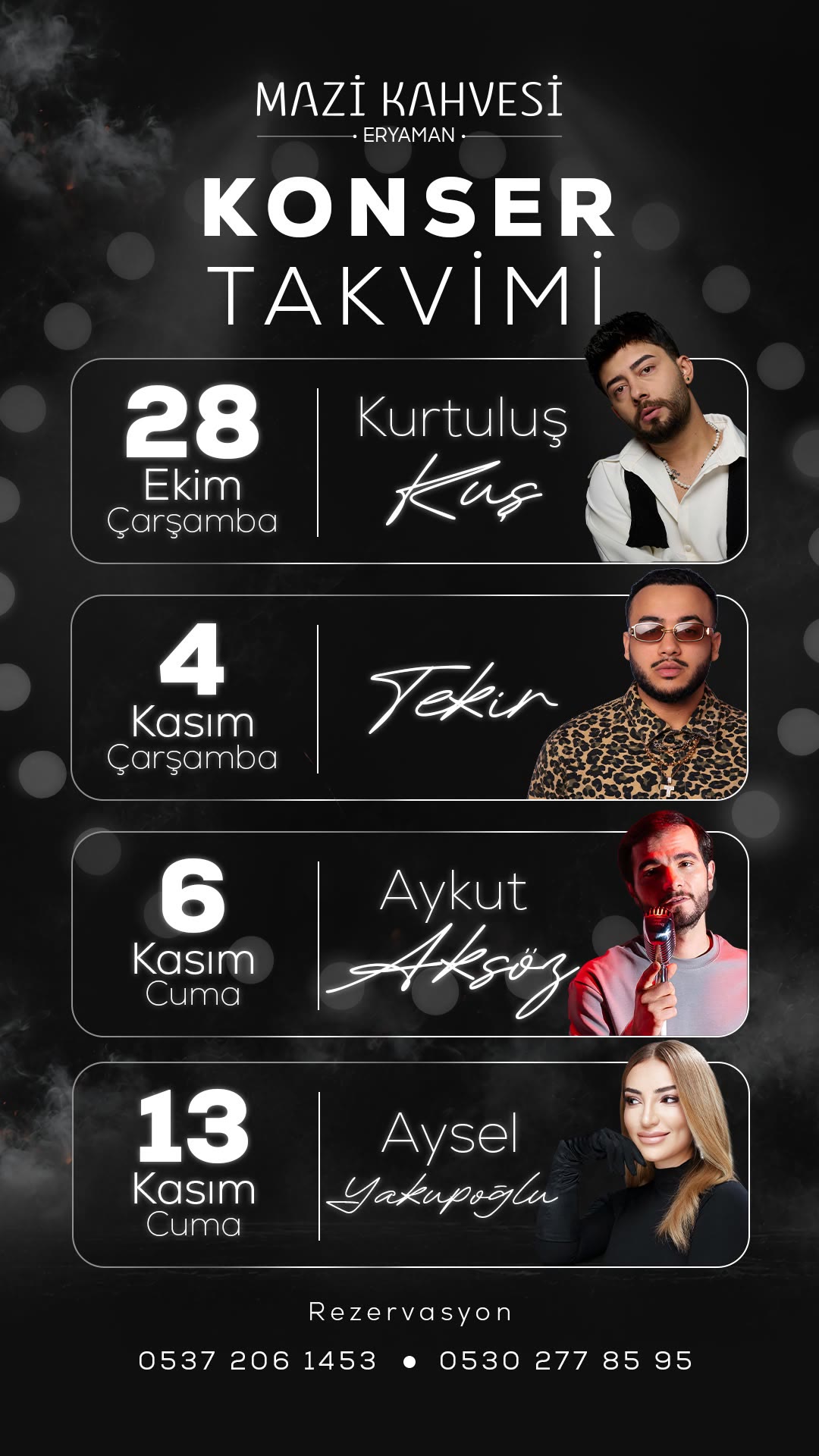 Ankara'da Nerede Konser Var? Ekim – Kasım 2026 Eryaman Konser Takvimi